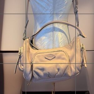 Mz Wallace Lavender soft leather Shoulder Bag